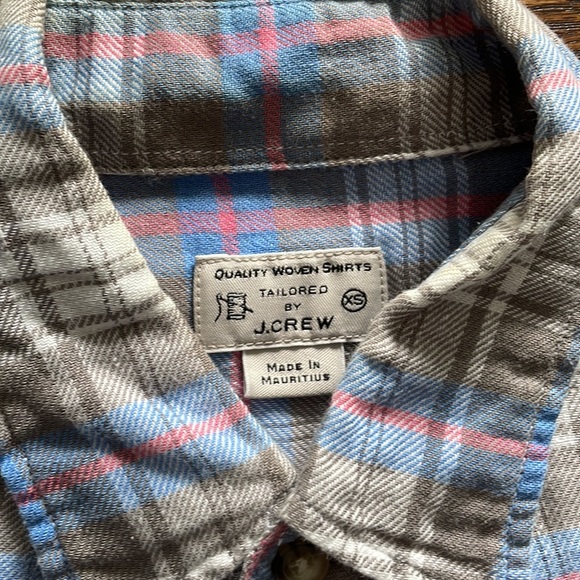 Jcrew Xsmall flannel button shirt - Picture 2 of 2